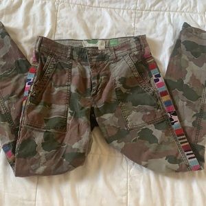 Anthropologie camo pants